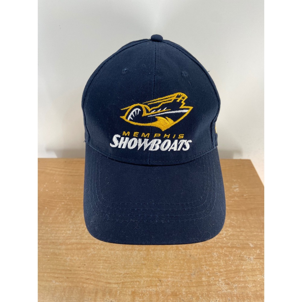 Memphis Showboats USFL Football Navy Blue Snapback Hat Adjustable 901 Side Hit